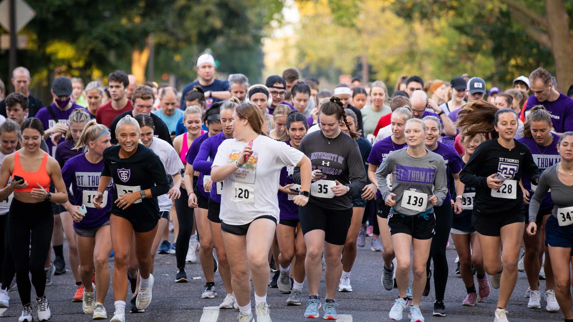 Runner in Wellness 5k event