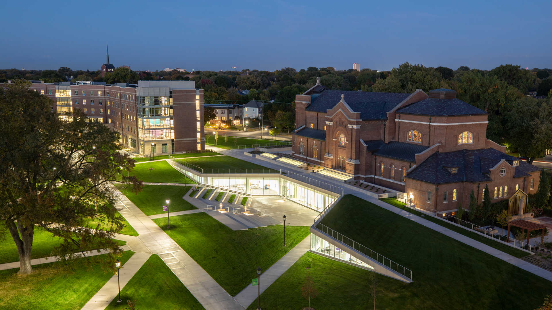 Upper Quad at night