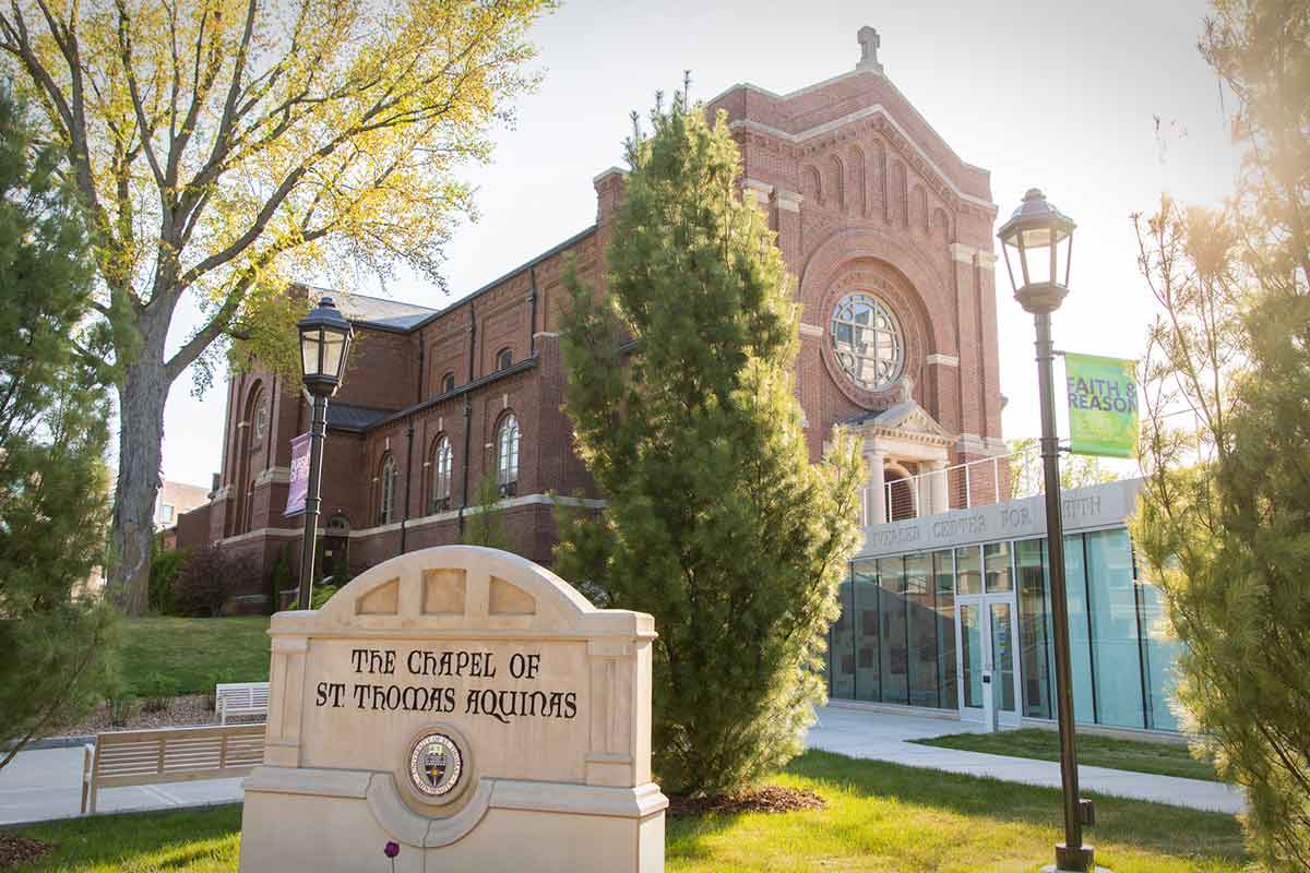 Exterior view of the Chapel of St. Thomas Aquinas