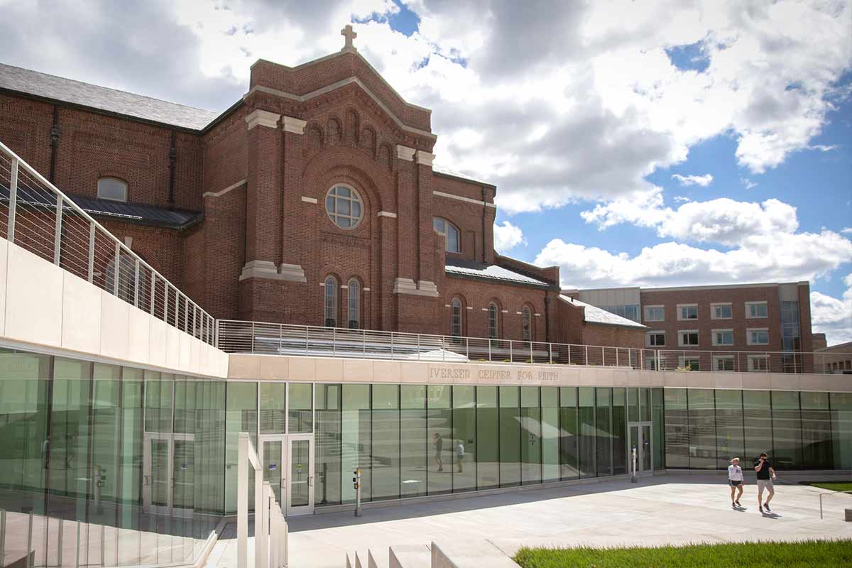 Outside view of Iversen Center for Faith