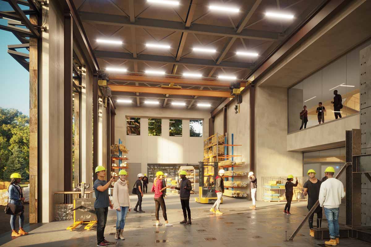 rendering of the high bay